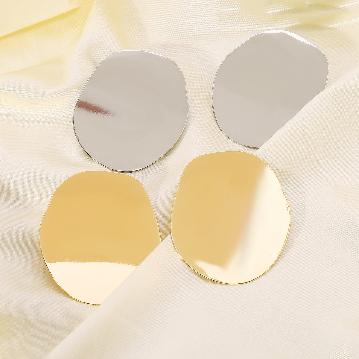 Round Stud Irregular Earrings
