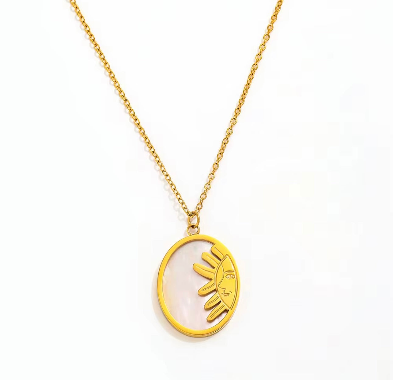 Feminine Glow Sun Necklace
