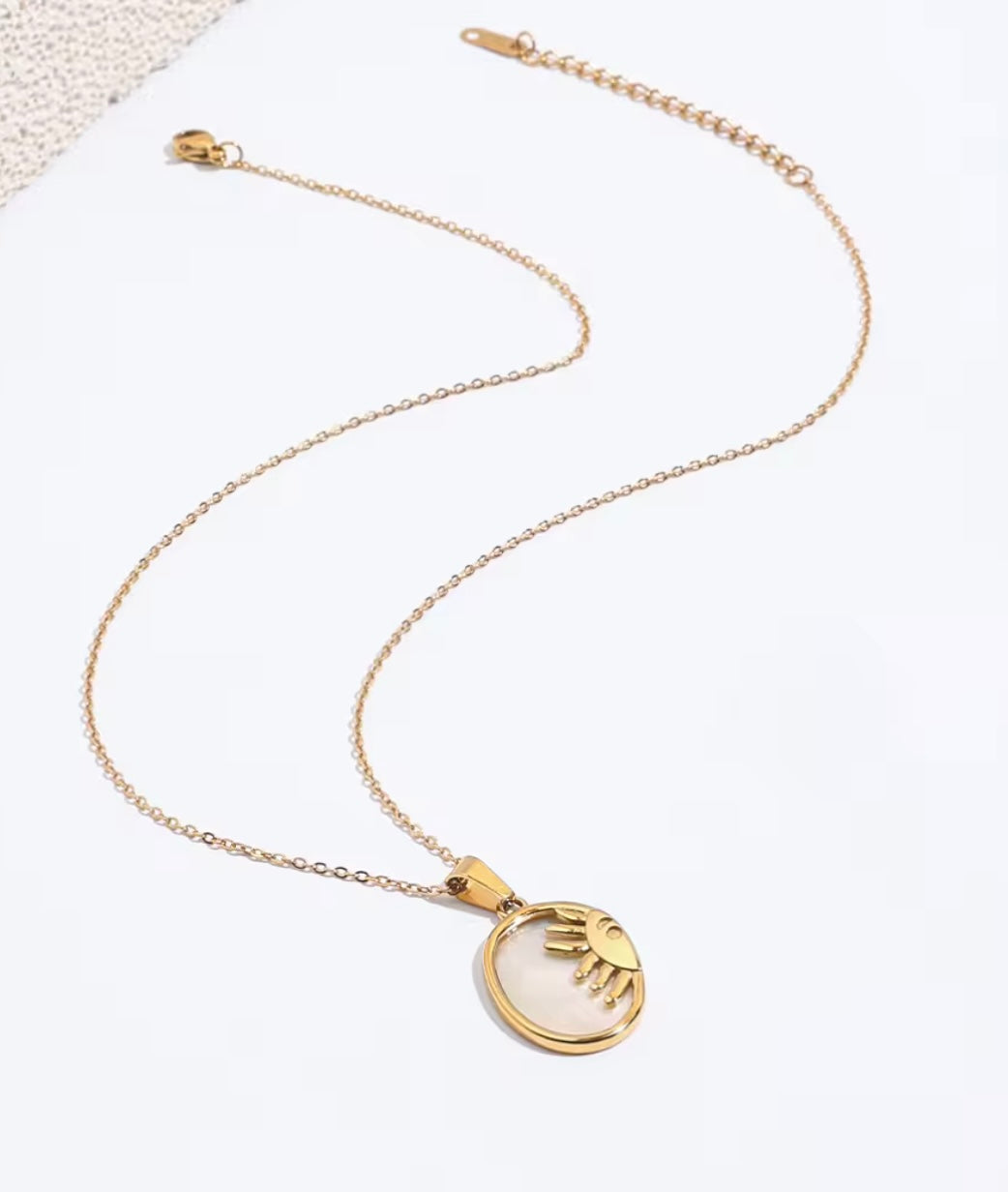 Feminine Glow Sun Necklace