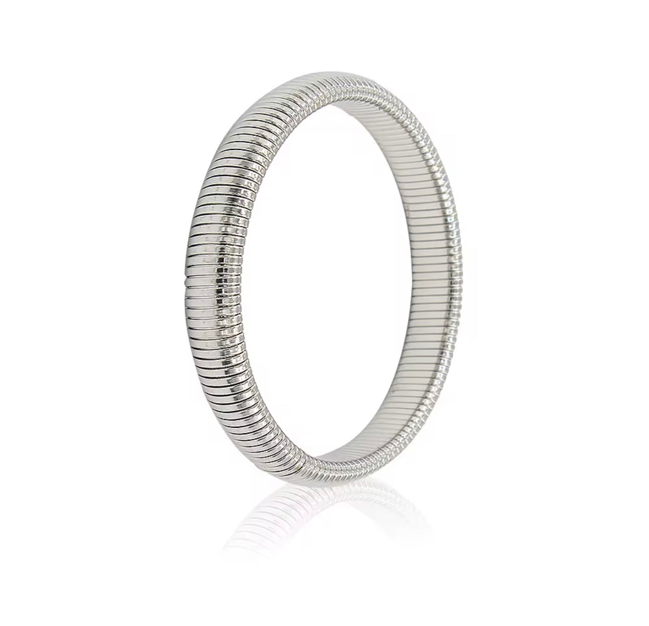 Cobra Silver Bangle Bracelet