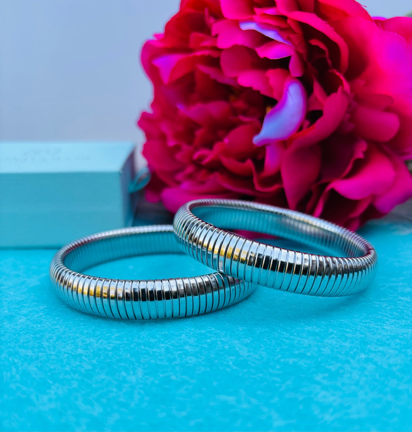 Cobra Silver Bangle Bracelet
