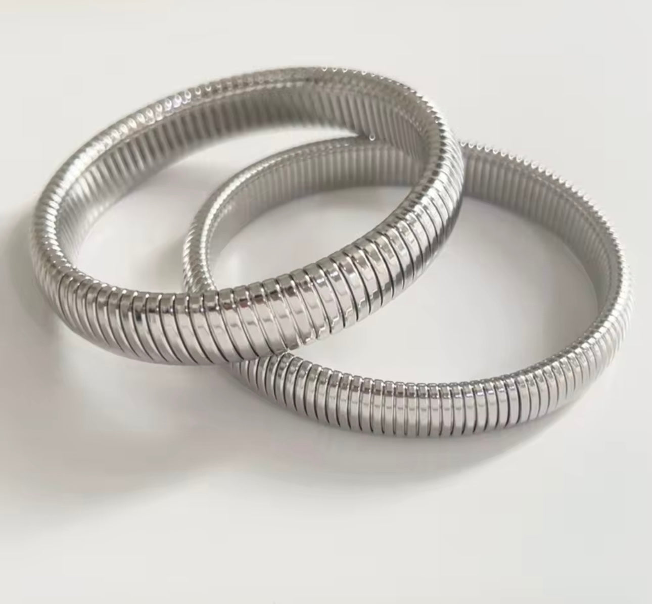 Cobra Silver Bangle Bracelet