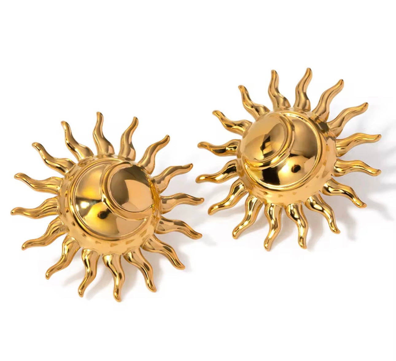 Glow Sunbeam Gold Earrings