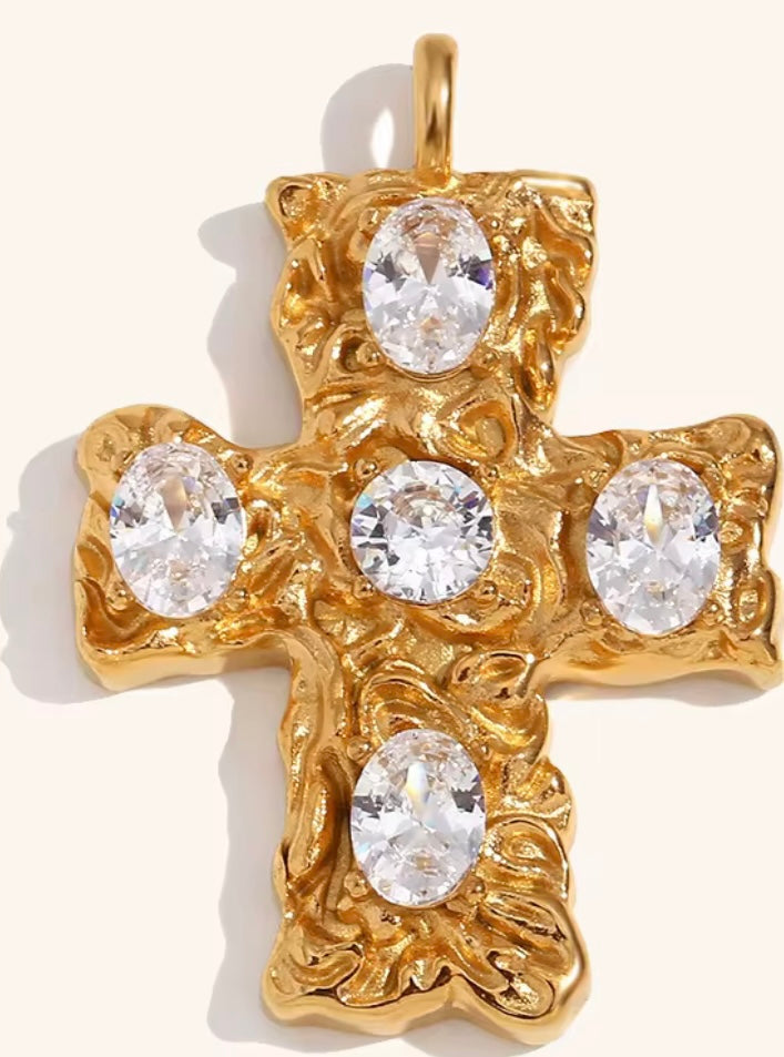 Faith Cross Charm Pendant