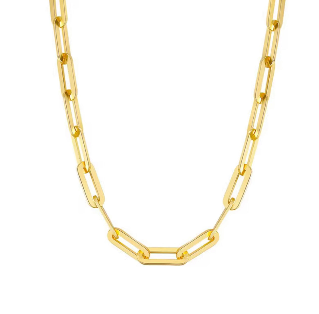 Link Up 18K Gold Vermeil Paperclip Necklace