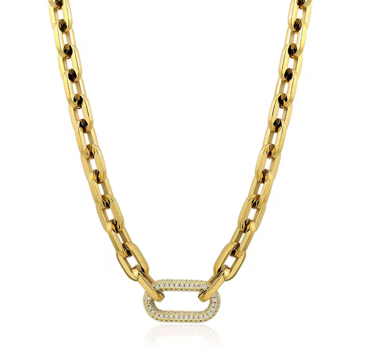 Alexa Link Gold Statement Necklace