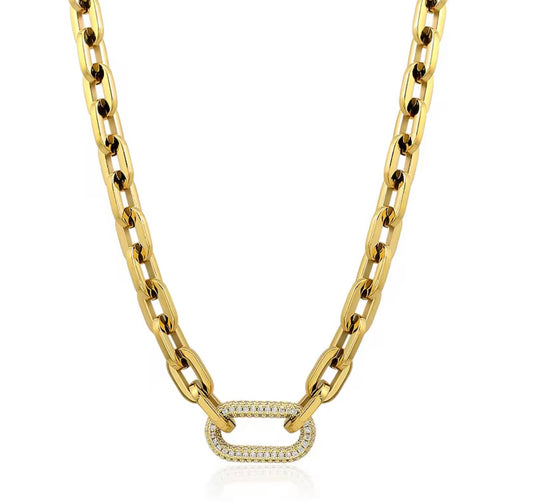 Alexa Link Gold Statement Necklace