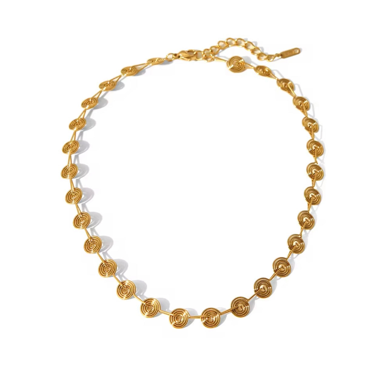 Amara Gold Spiral Necklace