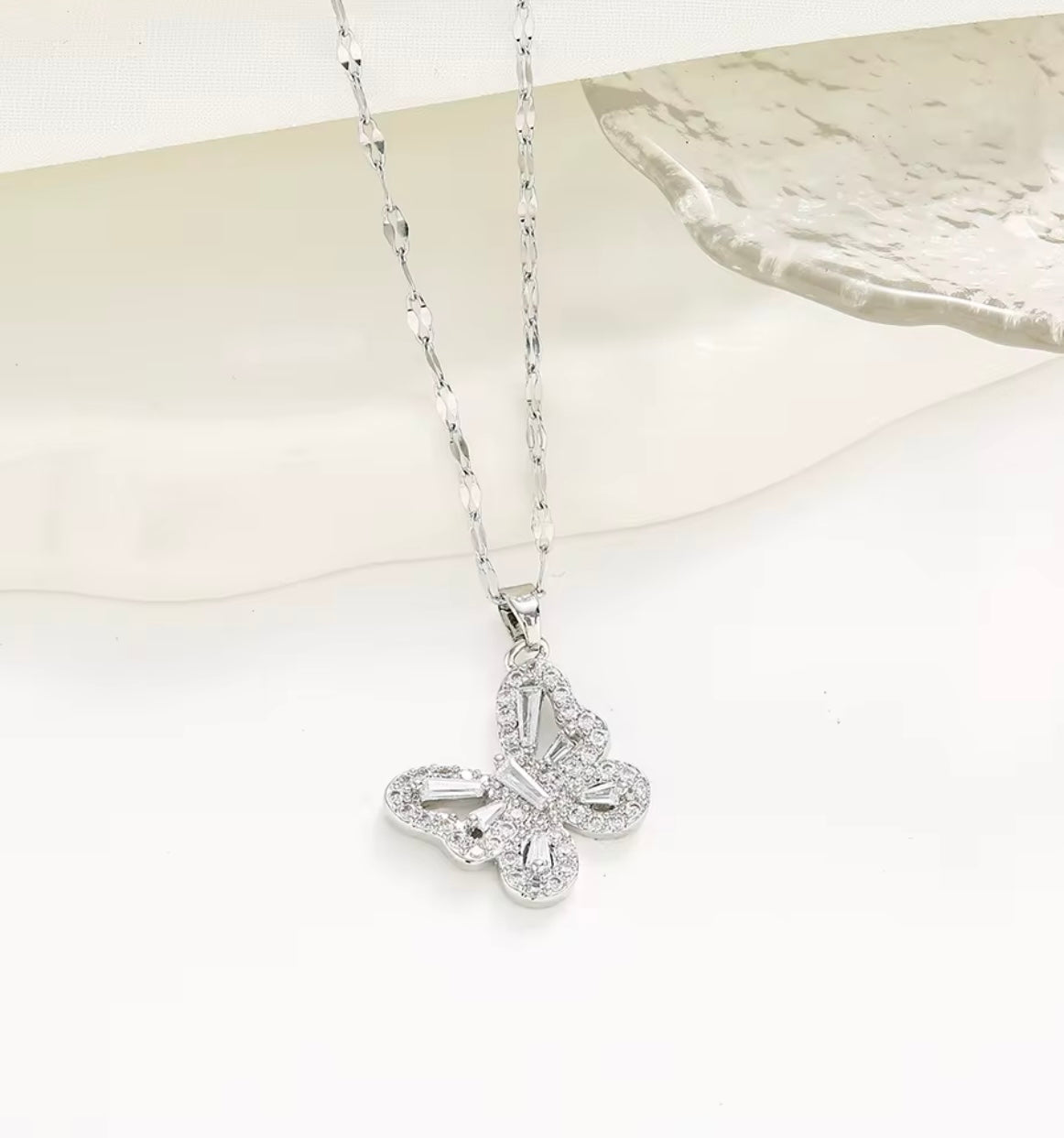 Whimsy Butterfly Pendant Necklace