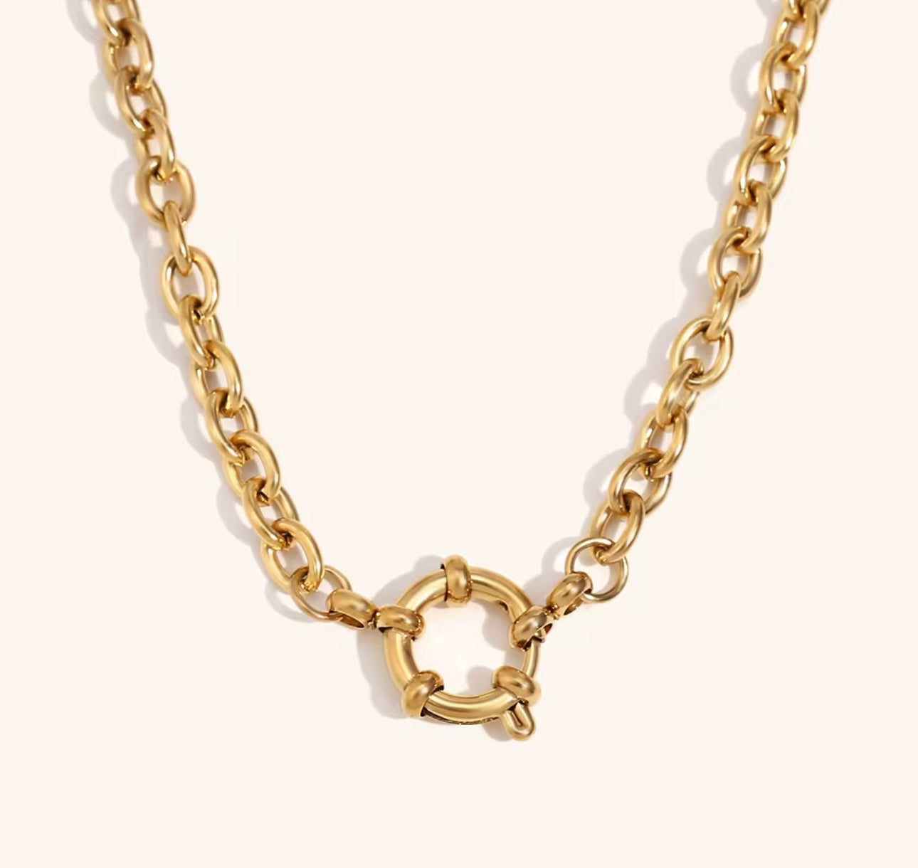Gold Chain Necklace For Charms