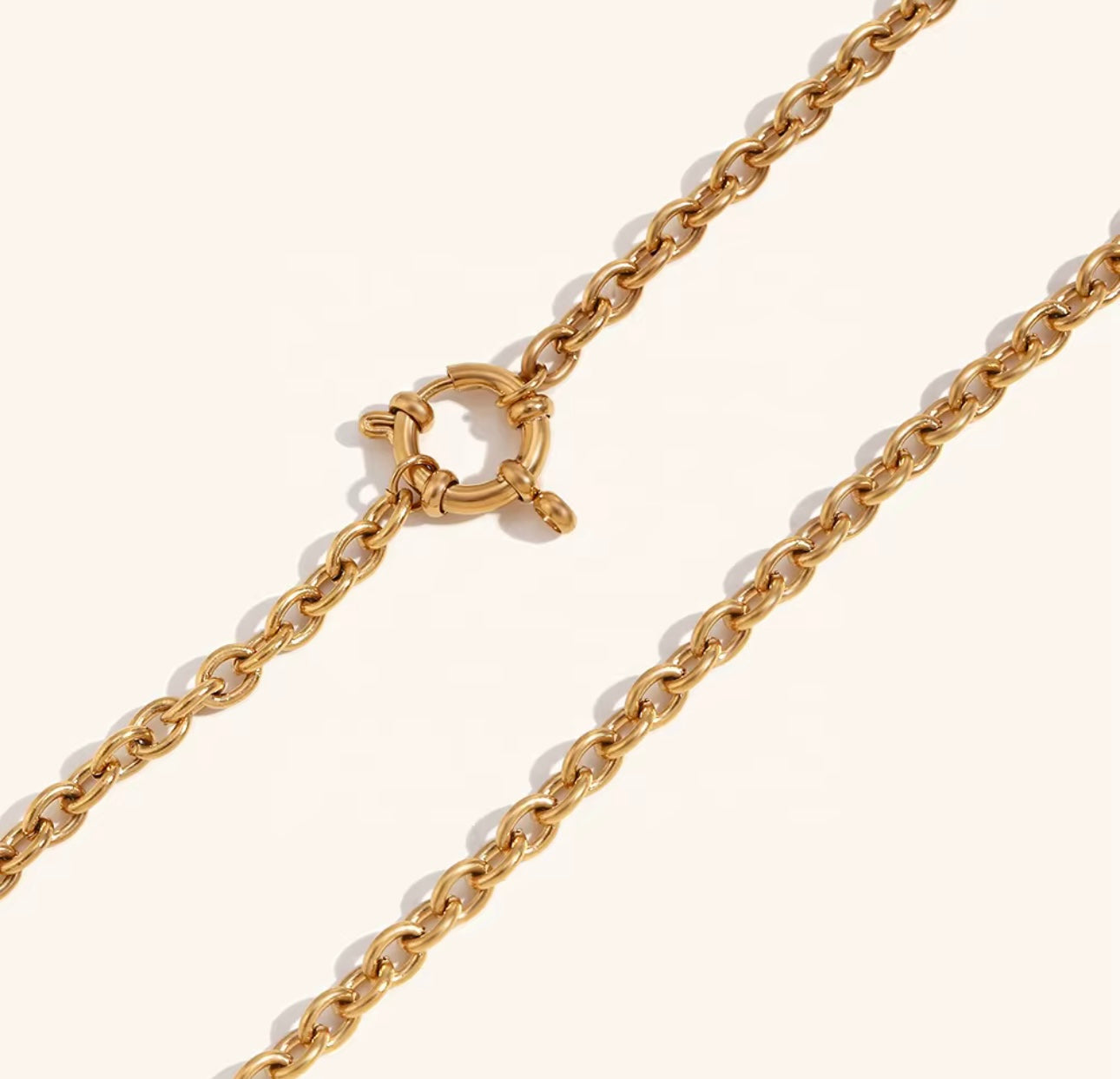 Gold Chain Necklace For Charms