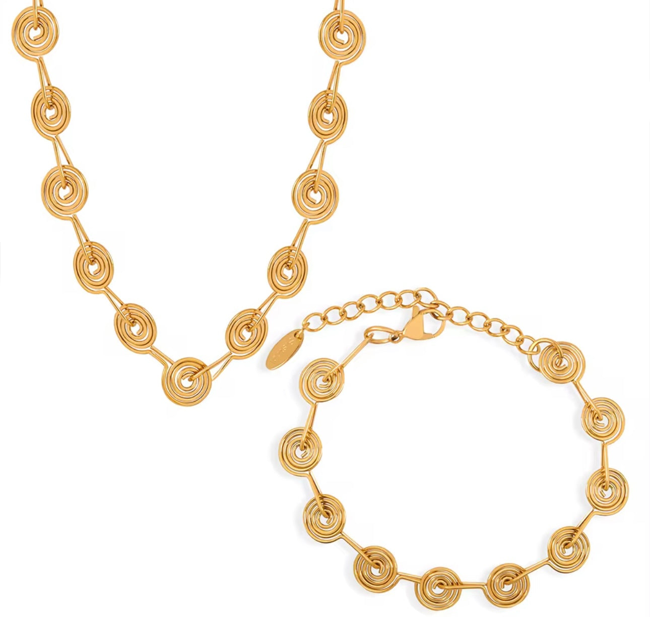 Amara Gold Spiral Bracelet