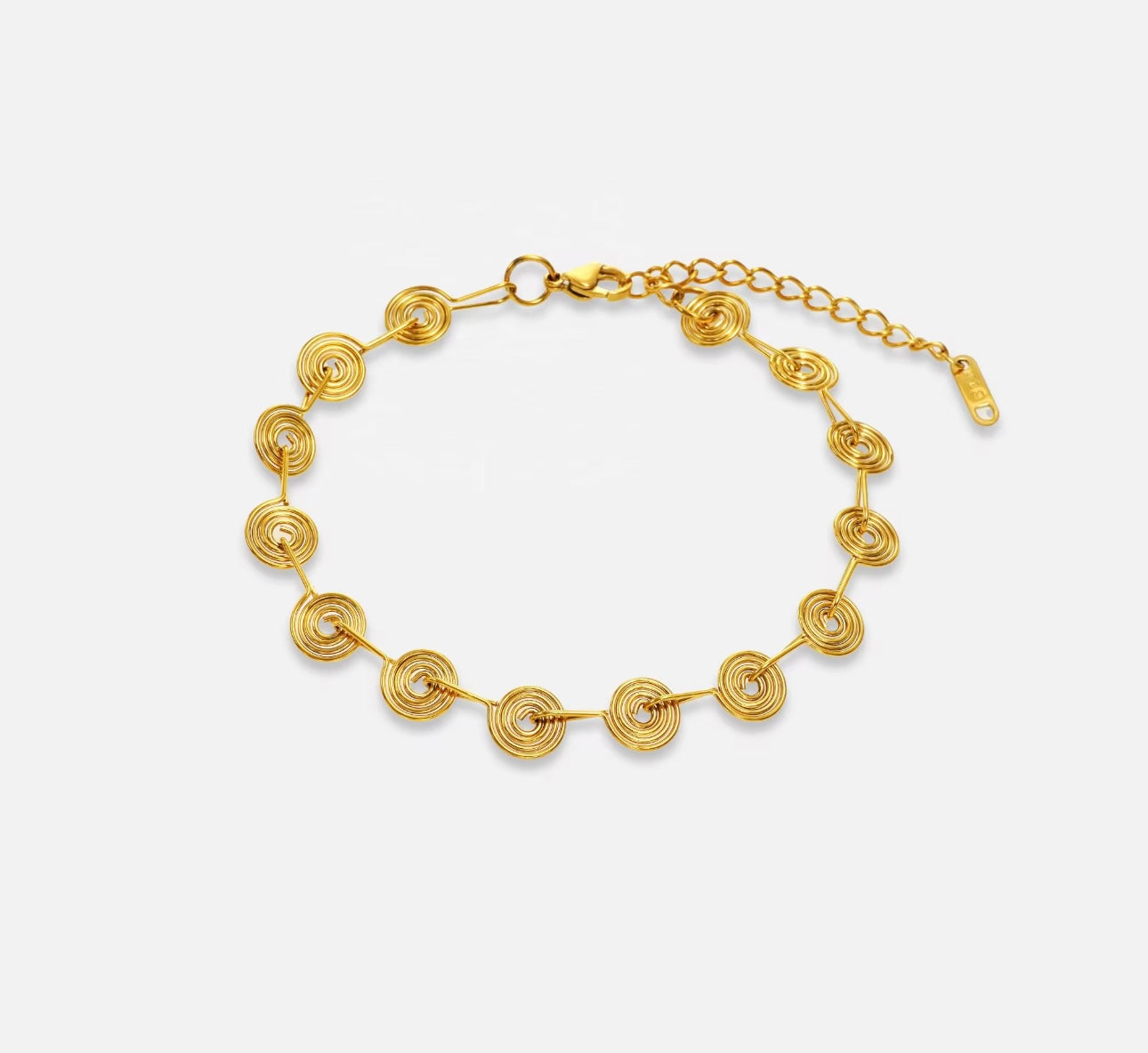 Amara Gold Spiral Bracelet