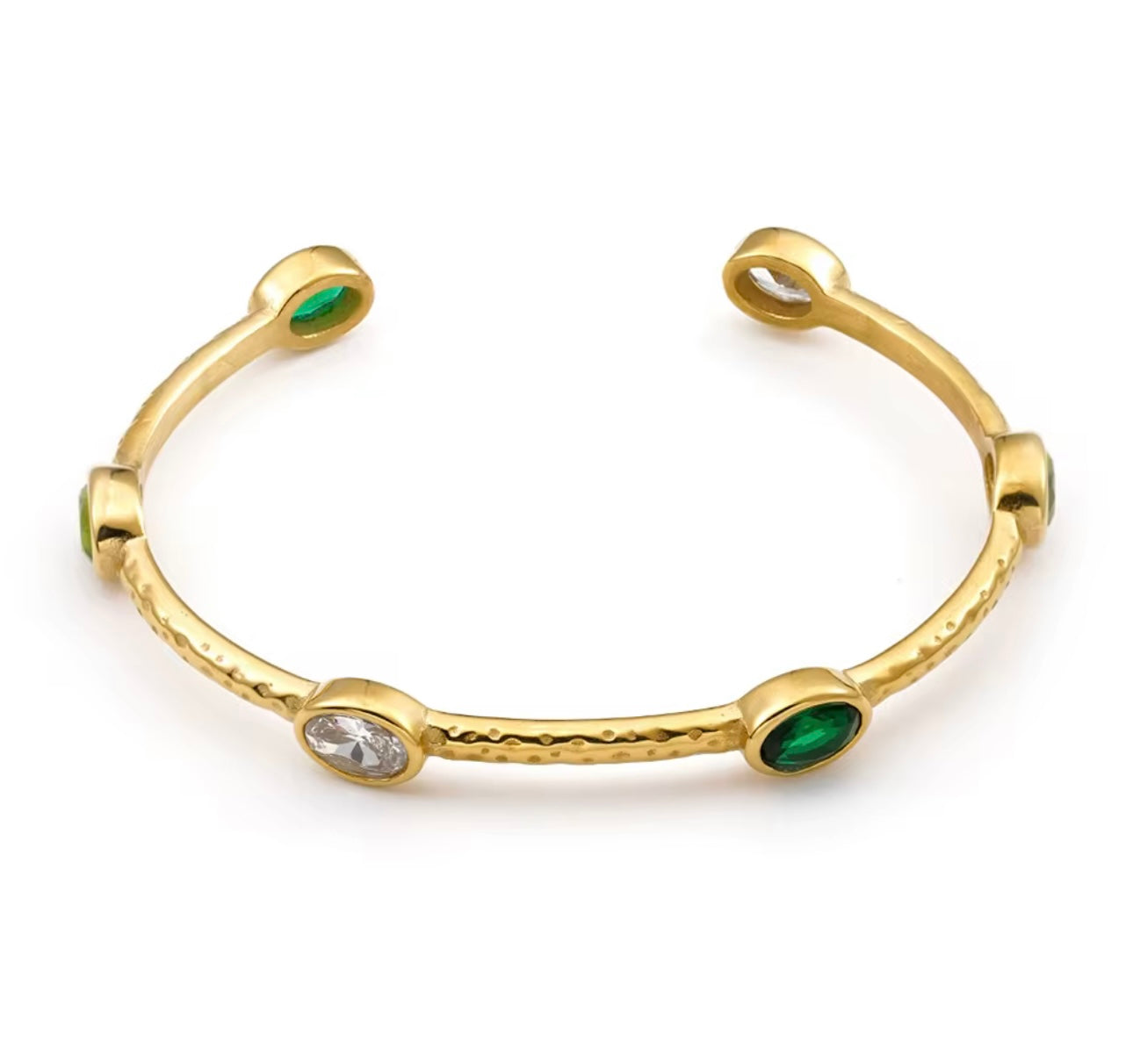 Green Onyx Cuff Bracelet