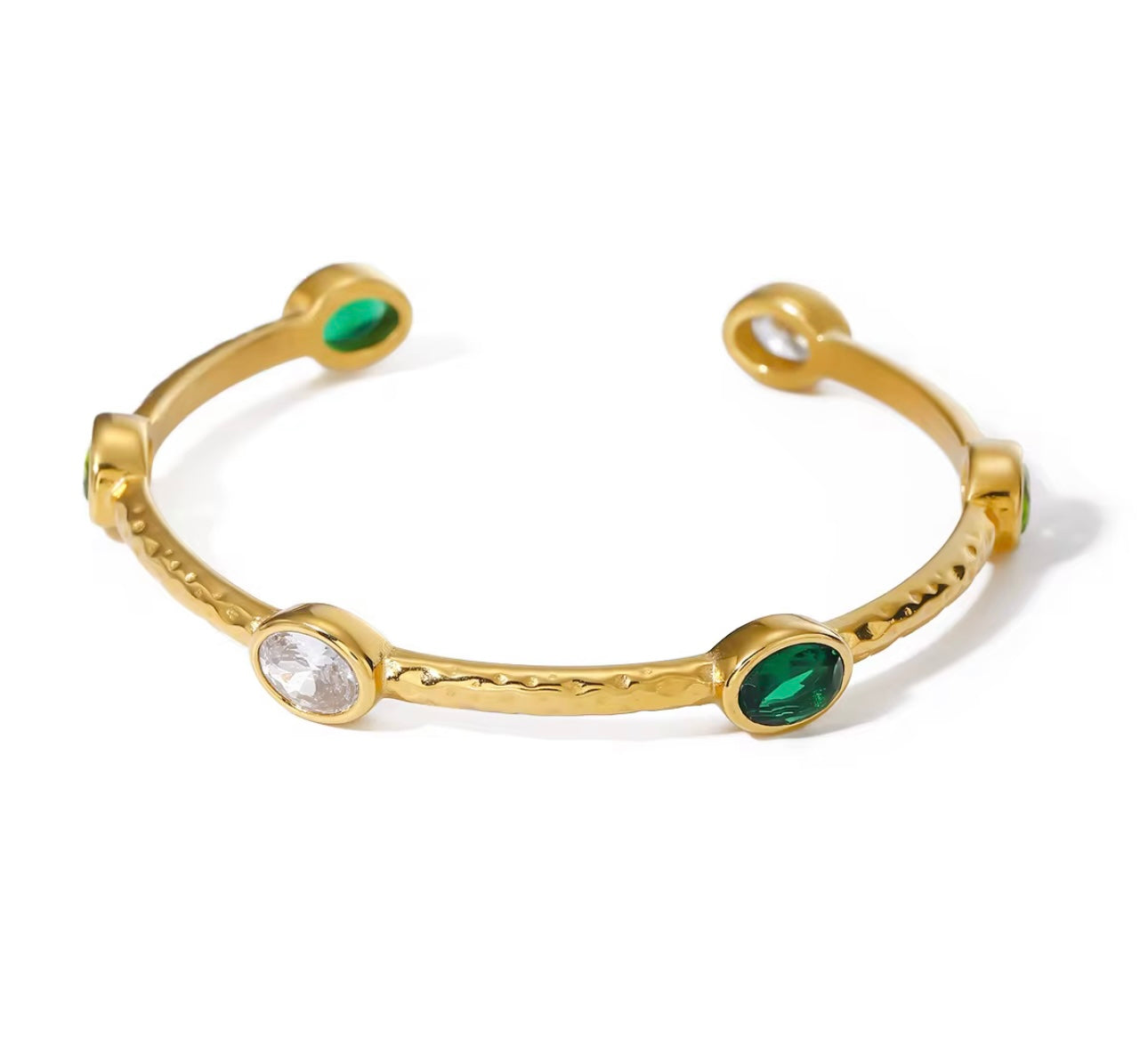 Green Onyx Cuff Bracelet