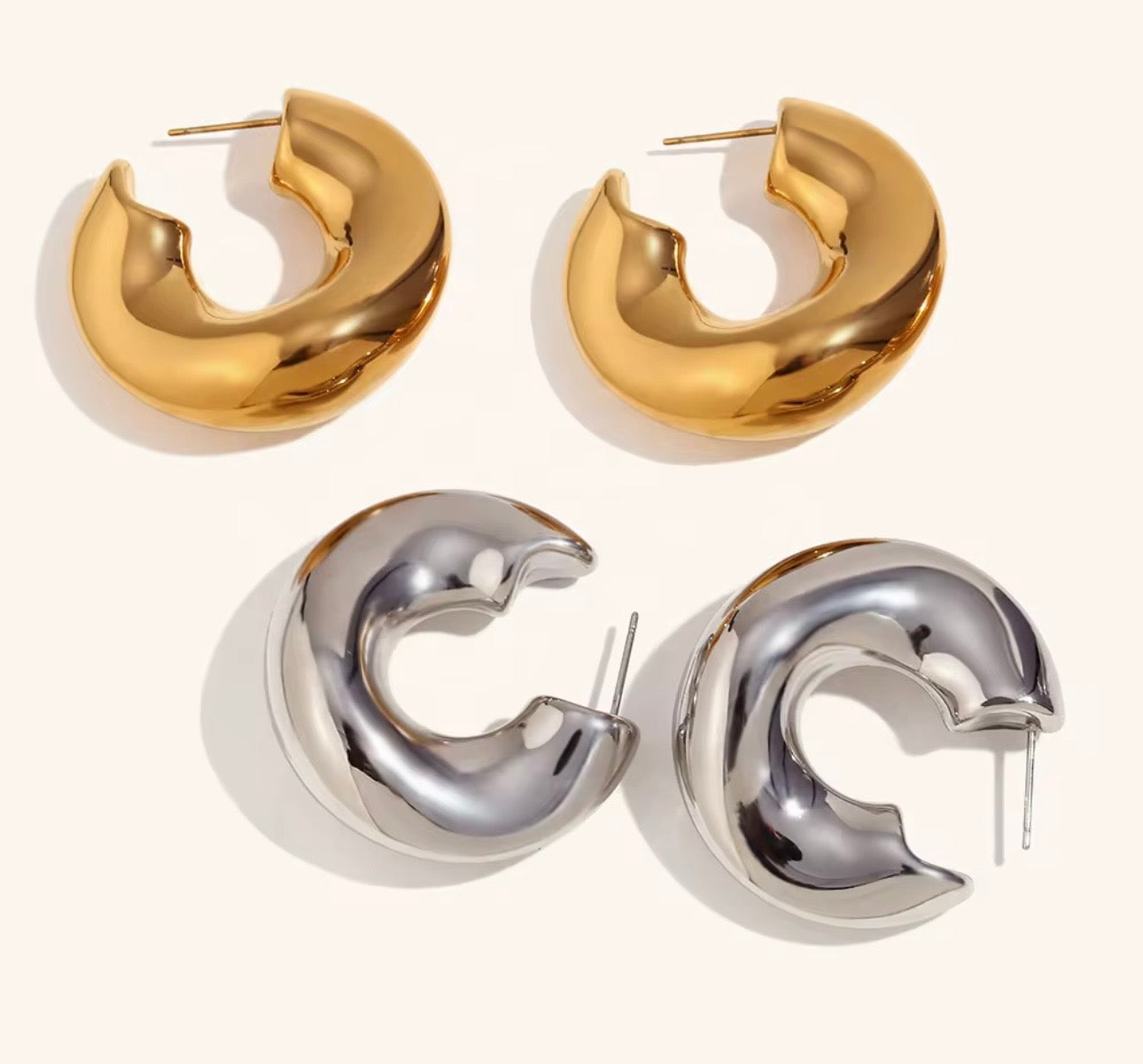 Gina Statement Hoop Earrings