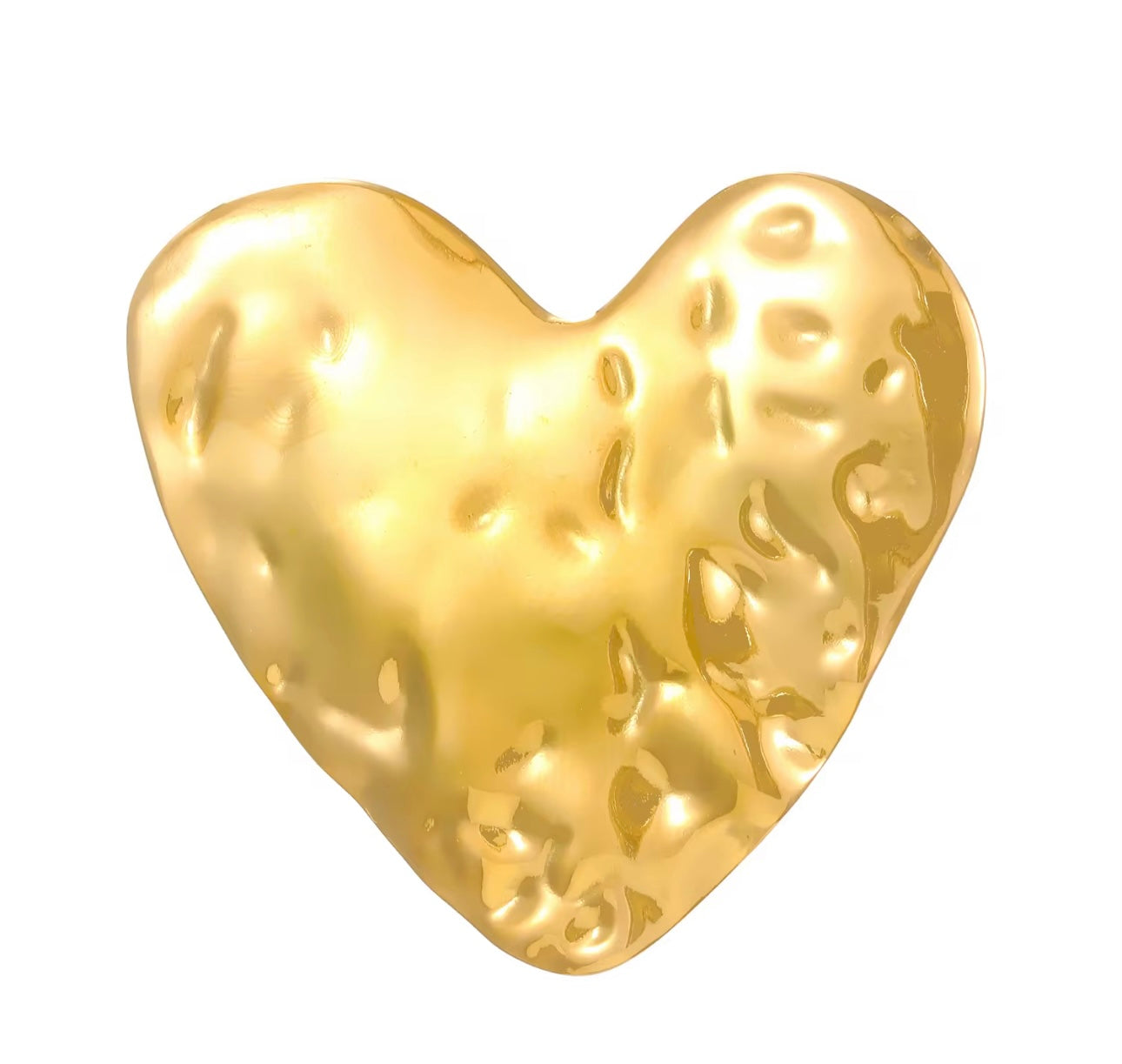 Heart Shaped Geometric Bold Statement Ring