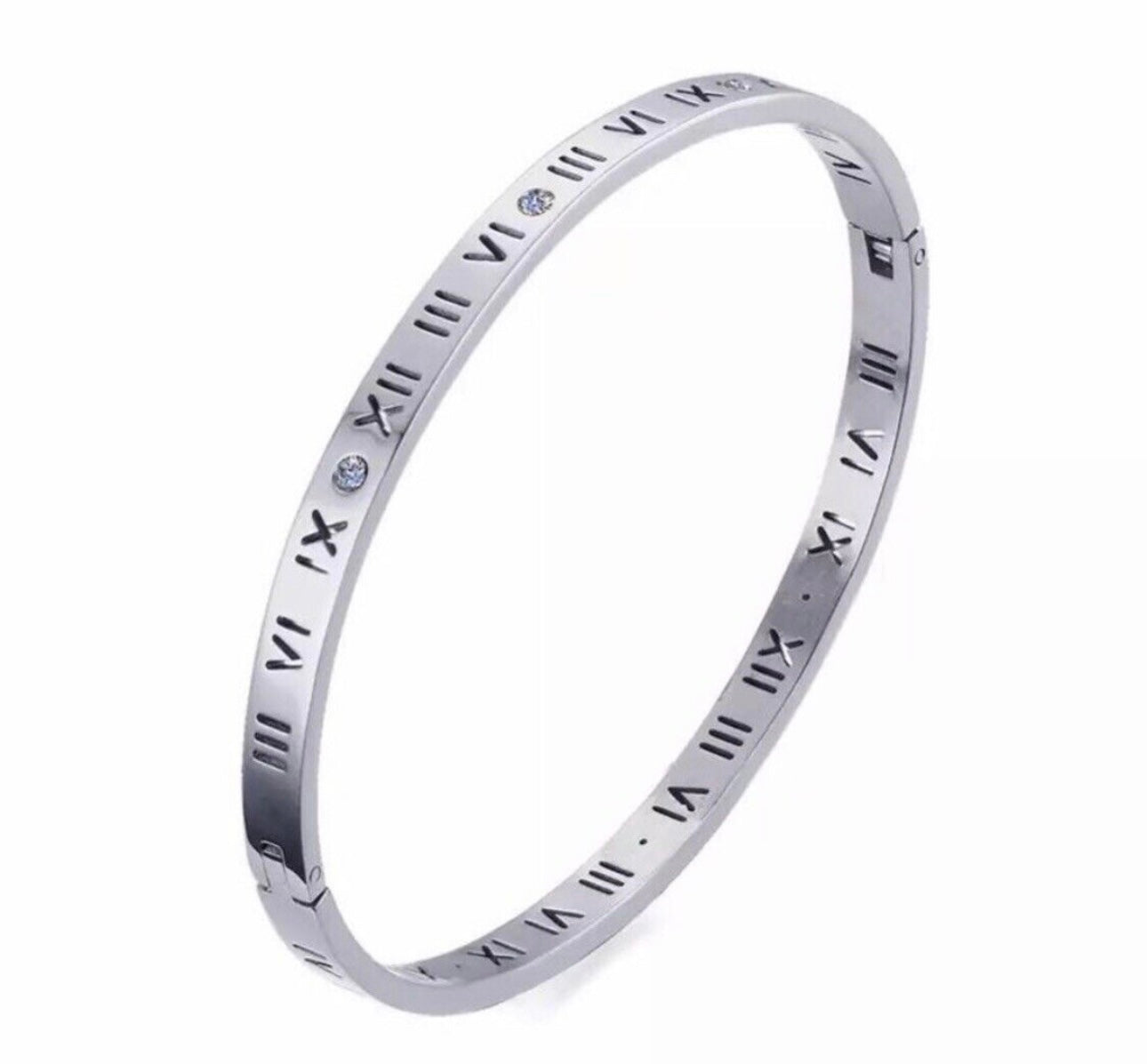 Numeral Cuff Bracelet - Silver