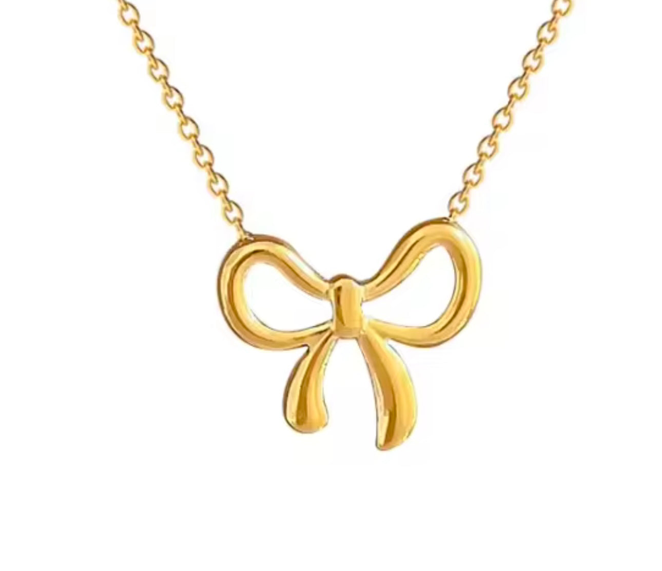 Evie Bow Pendant Necklace