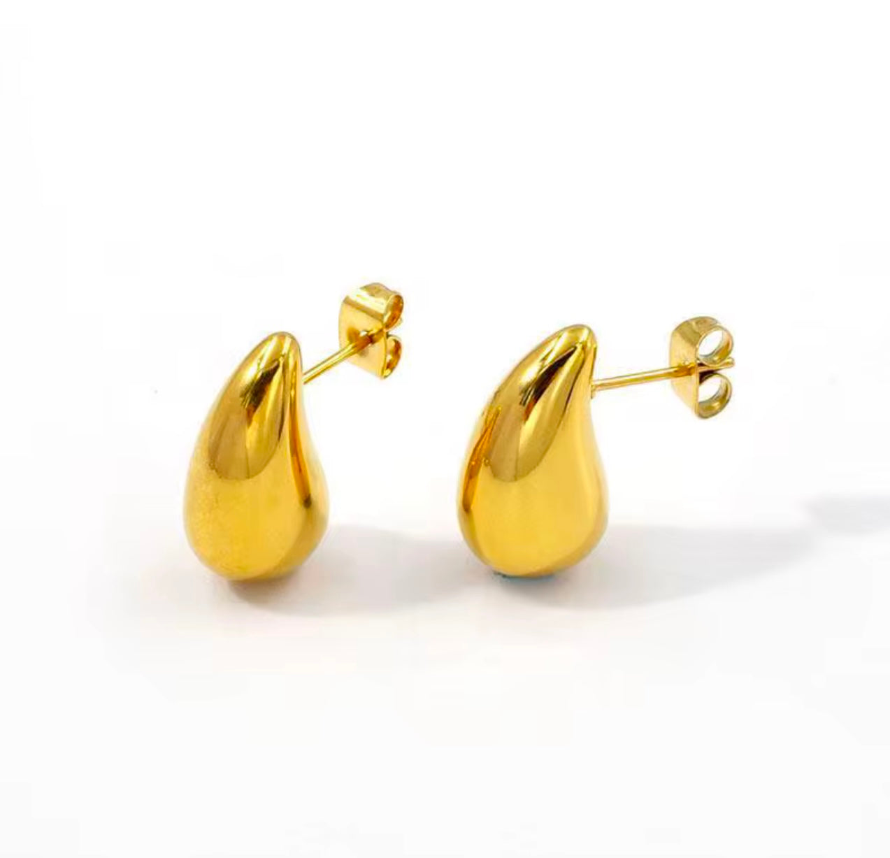 Teardrop Chunky Dome Earrings