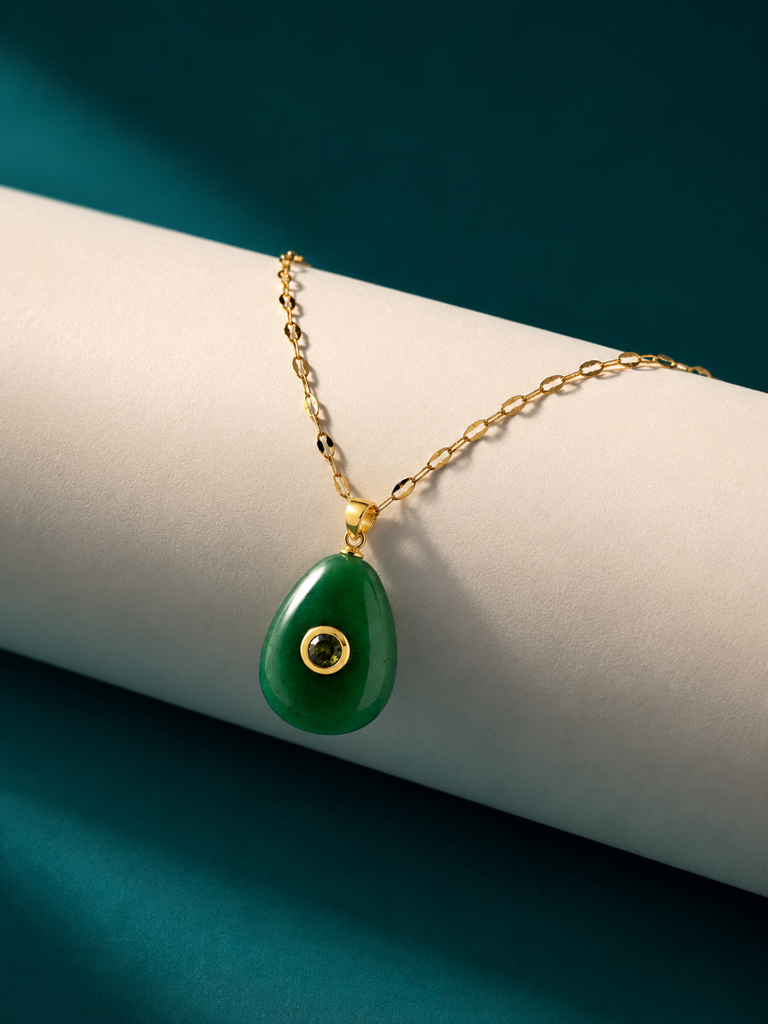 Jade Aura Amazonite Pendant Necklace