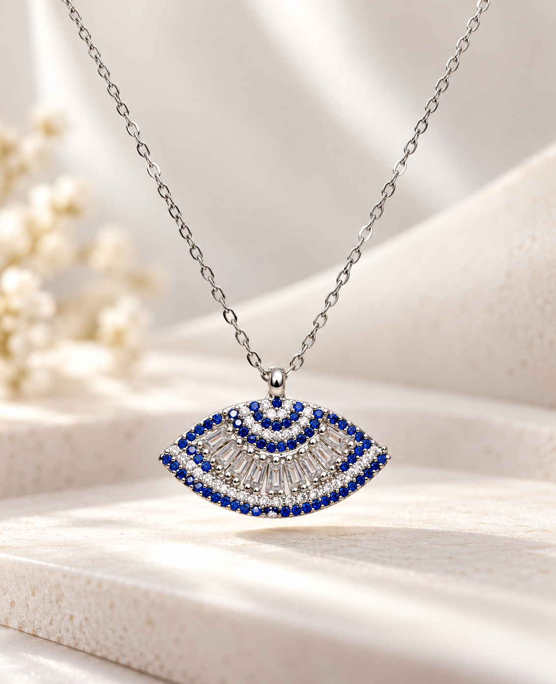 Luna Protect Evil Eye Pendant Necklace