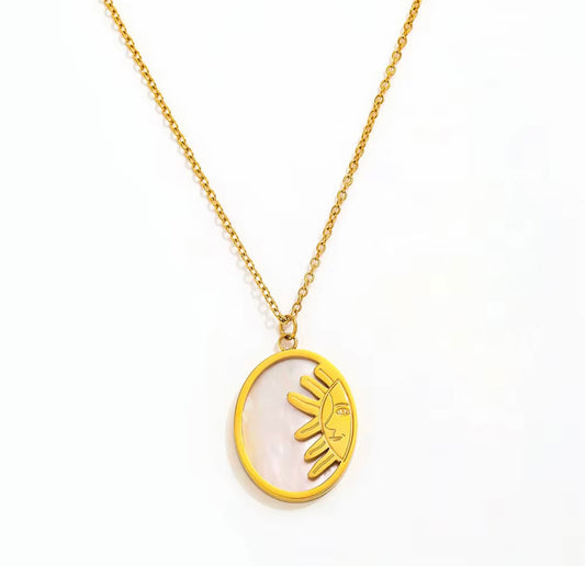 Feminine Glow Sun Necklace