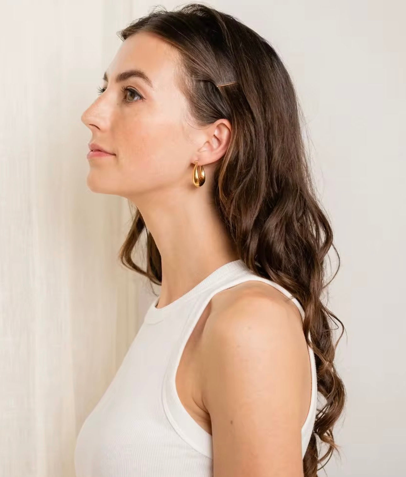 Lumina Chunky Hoop Earrings – Gold & Silver