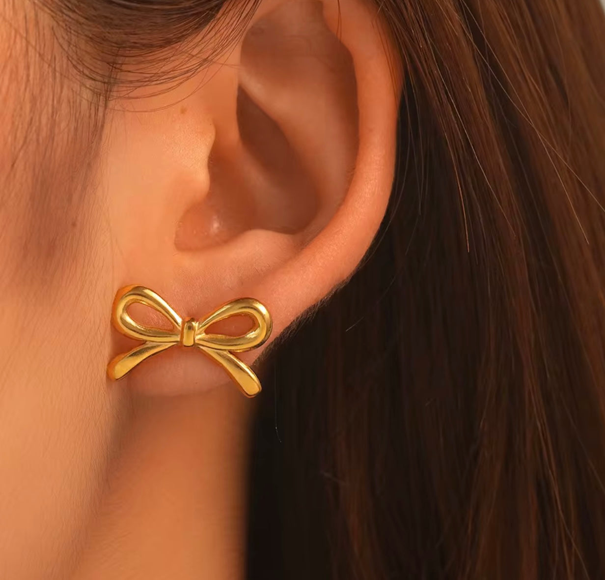 Bella Bow Stud Earrings