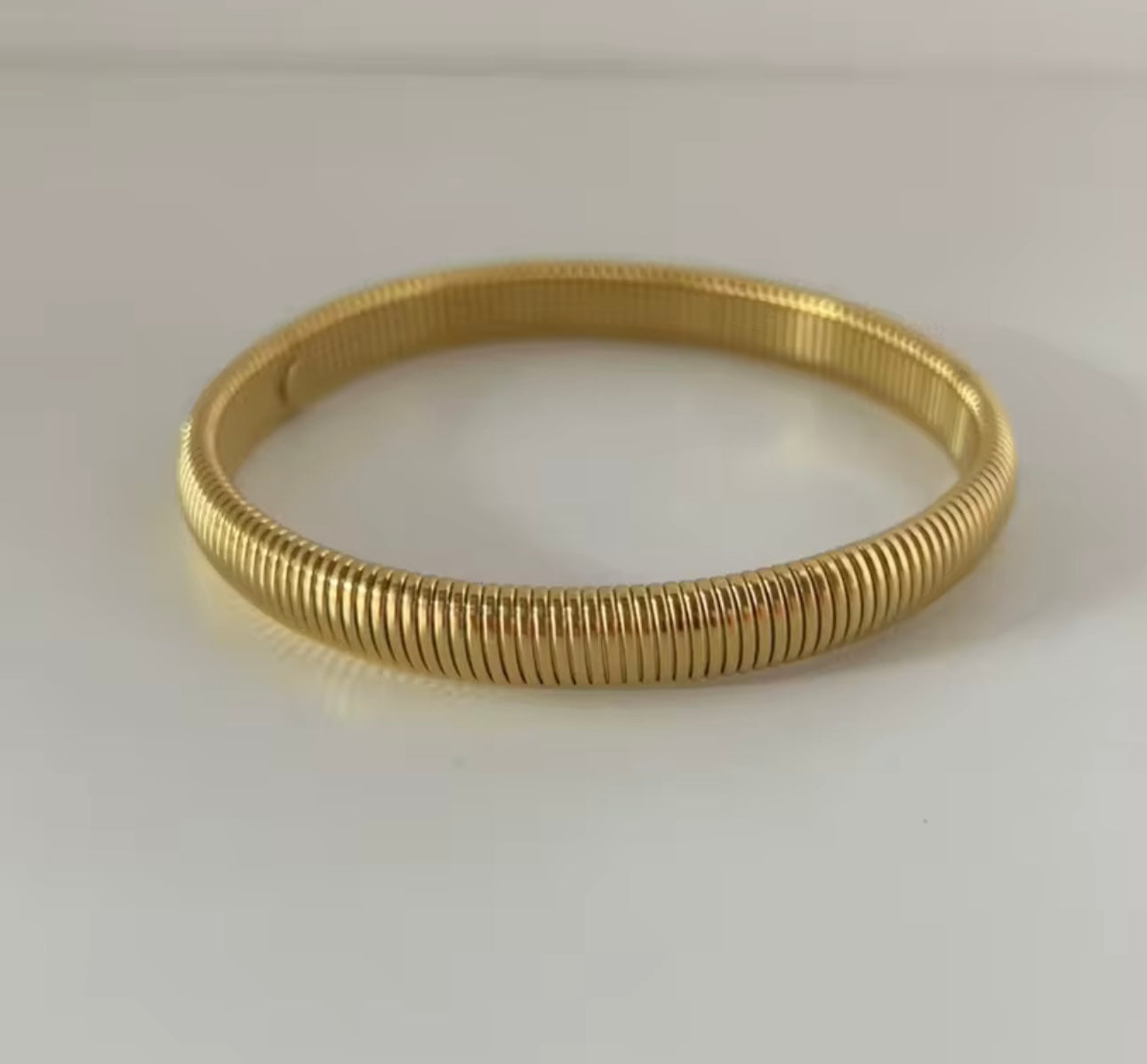 Cobra Gold Bangle Bracelet