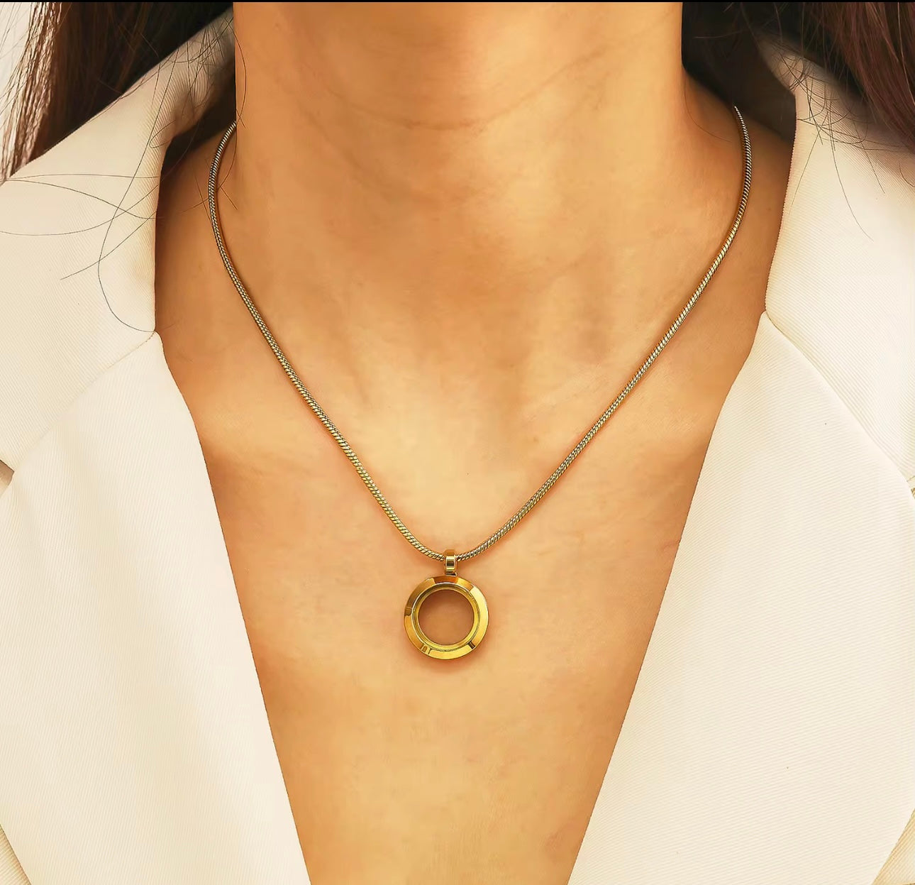 Forever Circle Gold Necklace