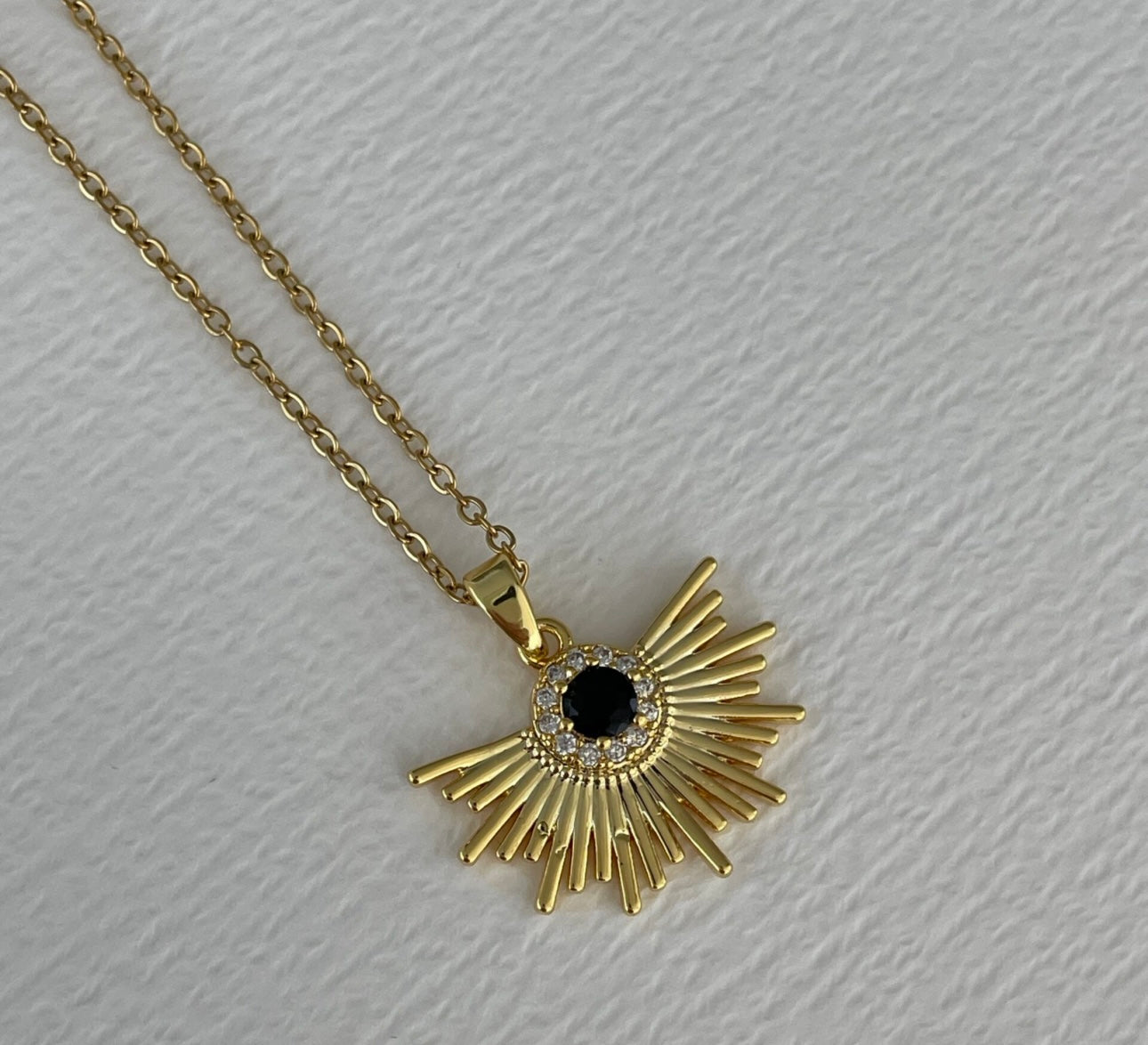 Estella Sunburst Evil Eye Protection Necklace