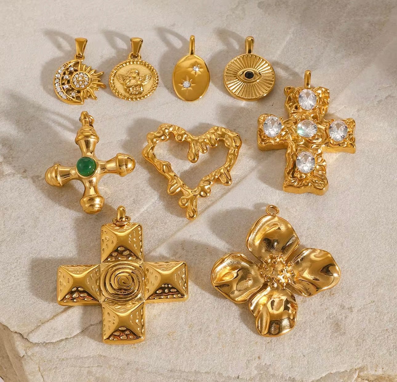 Gold Chain Necklace For Charms