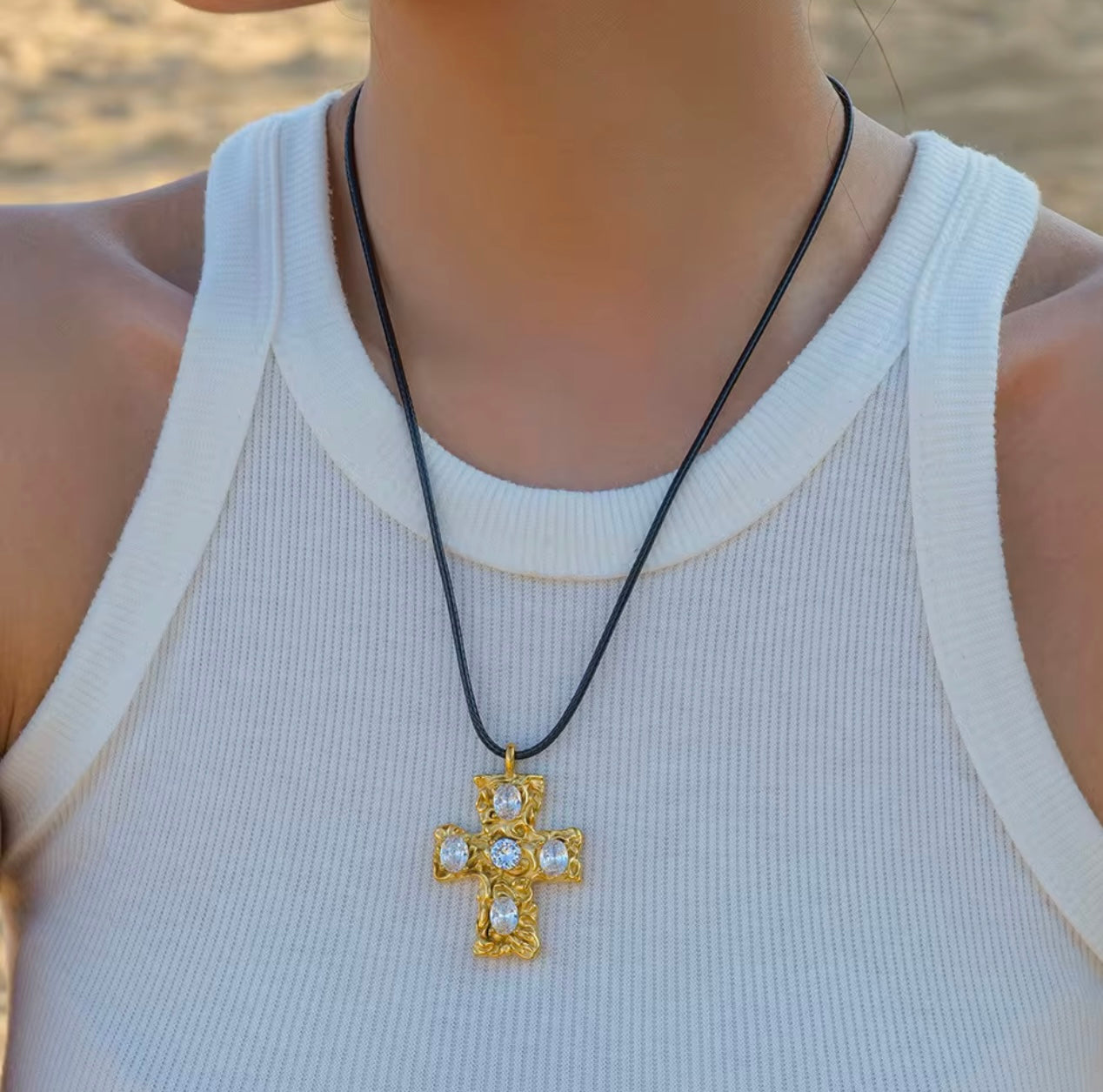 Faith Cross Charm Pendant