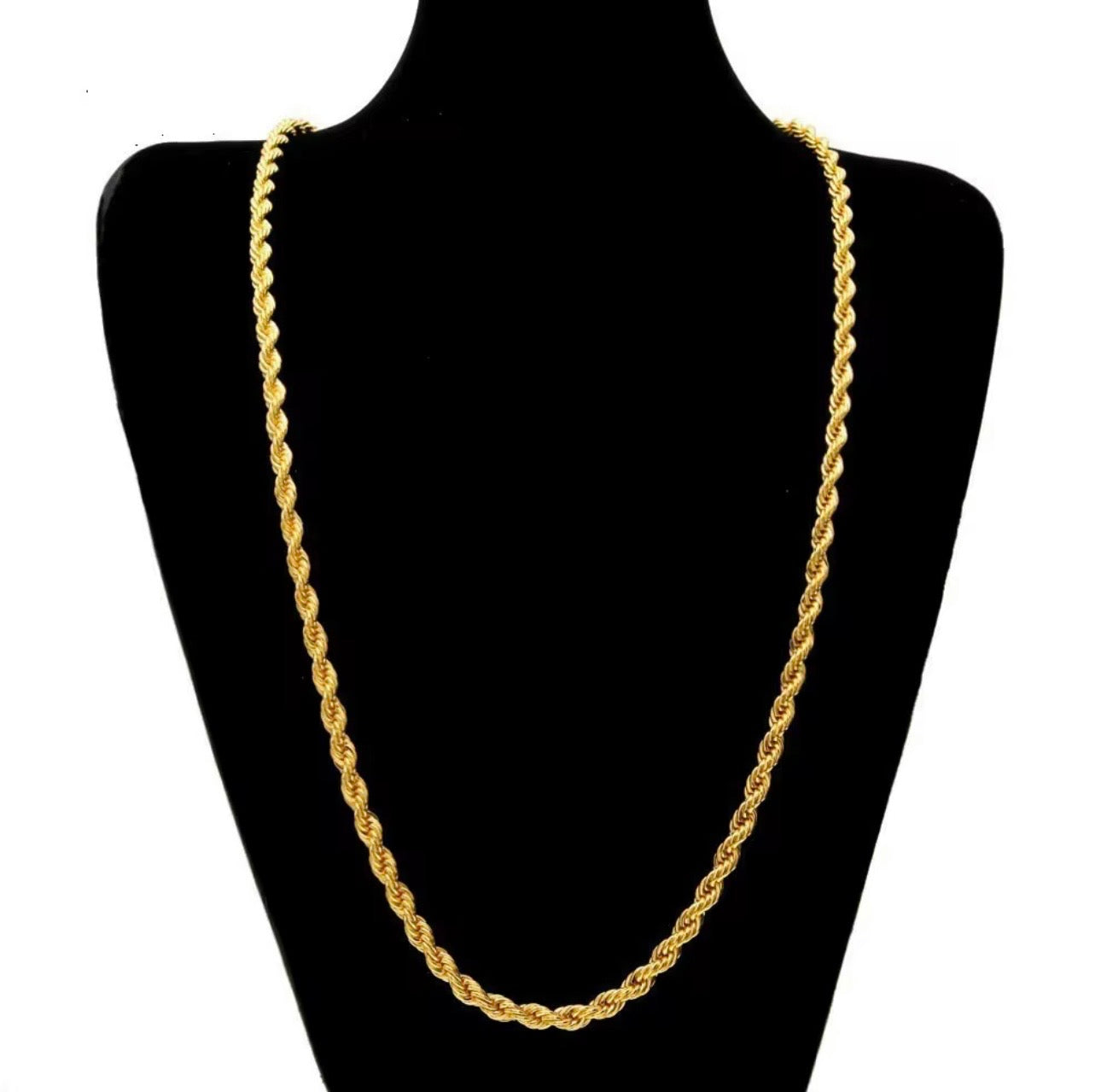 Adaku Gold Rope Chain Necklace