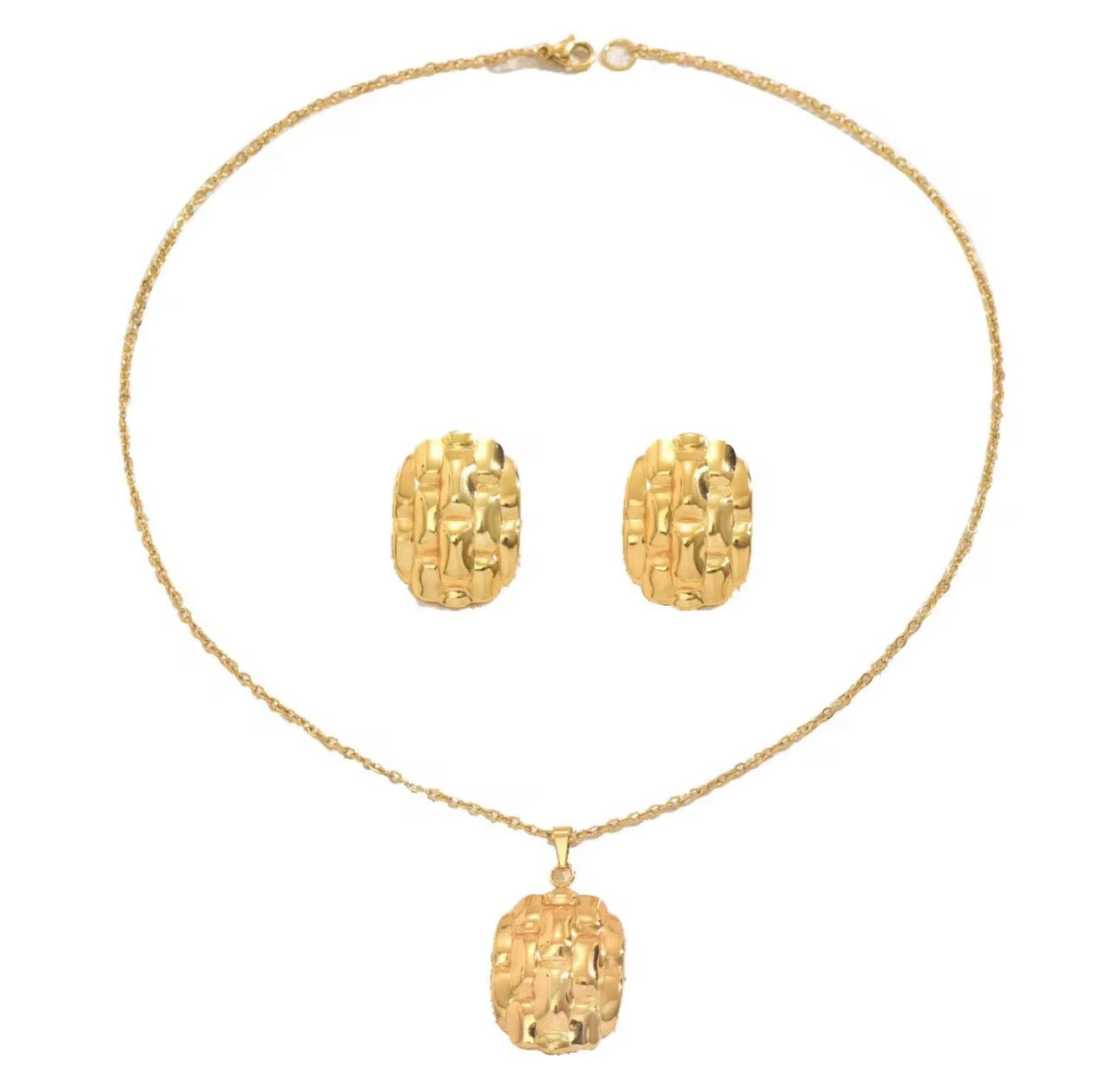 Amalfi Woven Statement Necklace Set