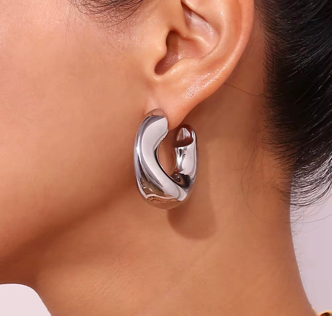 Gina Statement Hoop Earrings