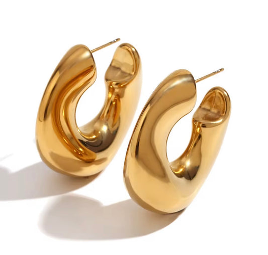 Gina Statement Hoop Earrings