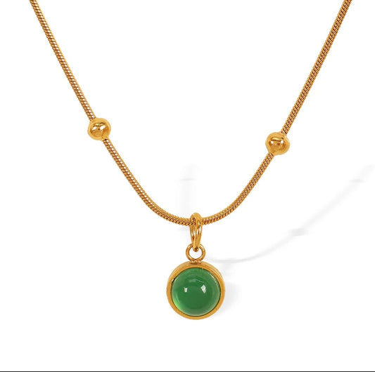 Parisian Emerald Green Necklace