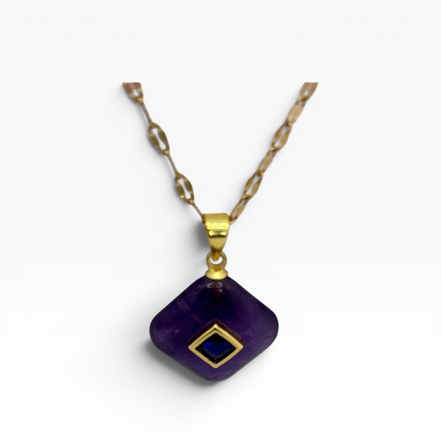 Mystic Aura Amazonite Pendant Necklace
