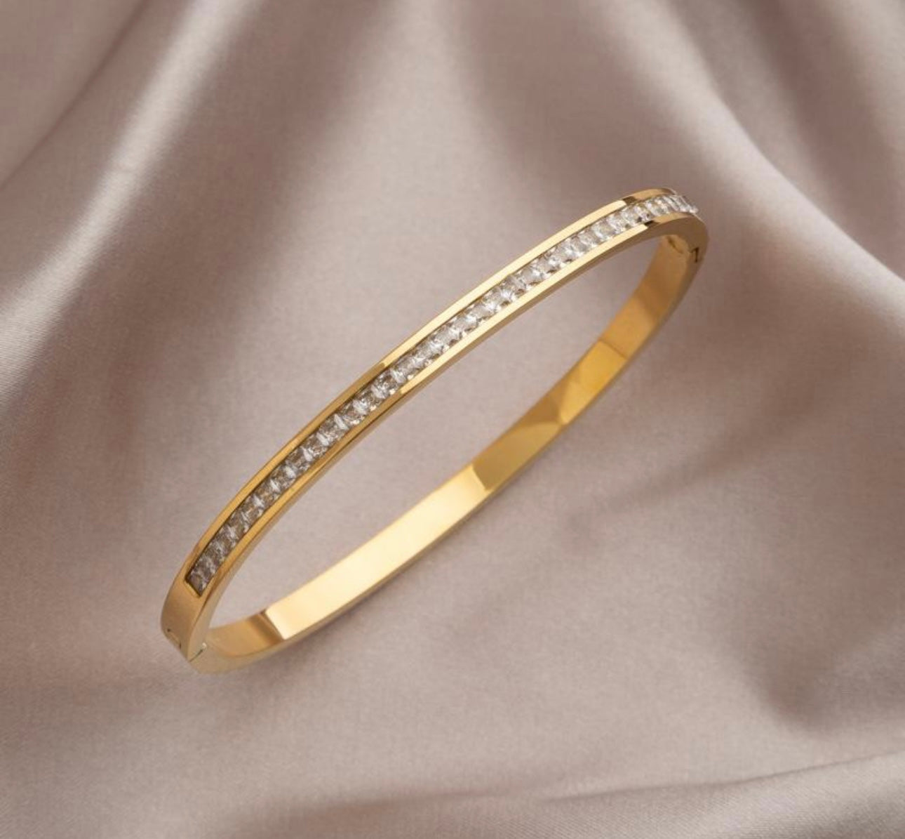 Luxe Glow Diamante Bangle Bracelet