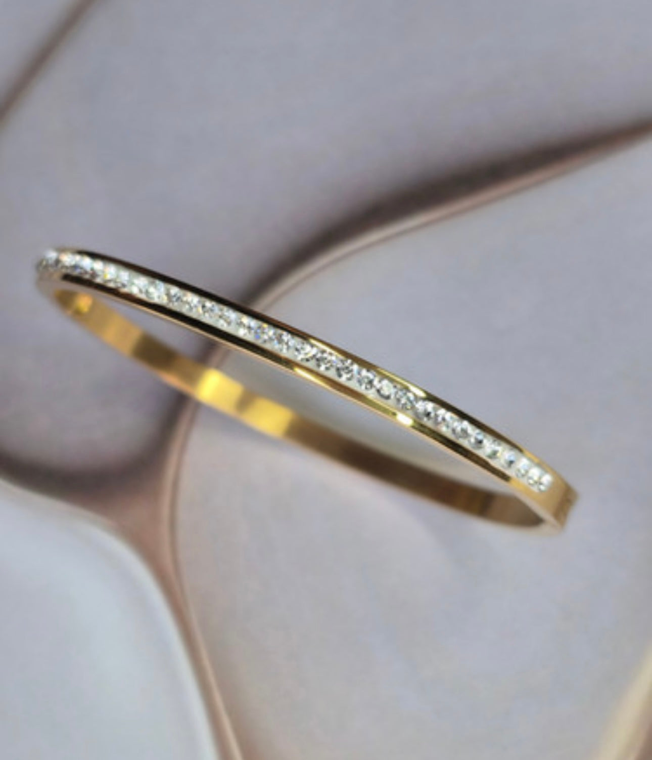 Luxe Glow Diamante Bangle Bracelet