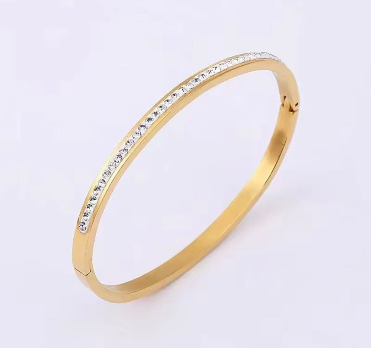 Luxe Glow Diamante Bangle Bracelet