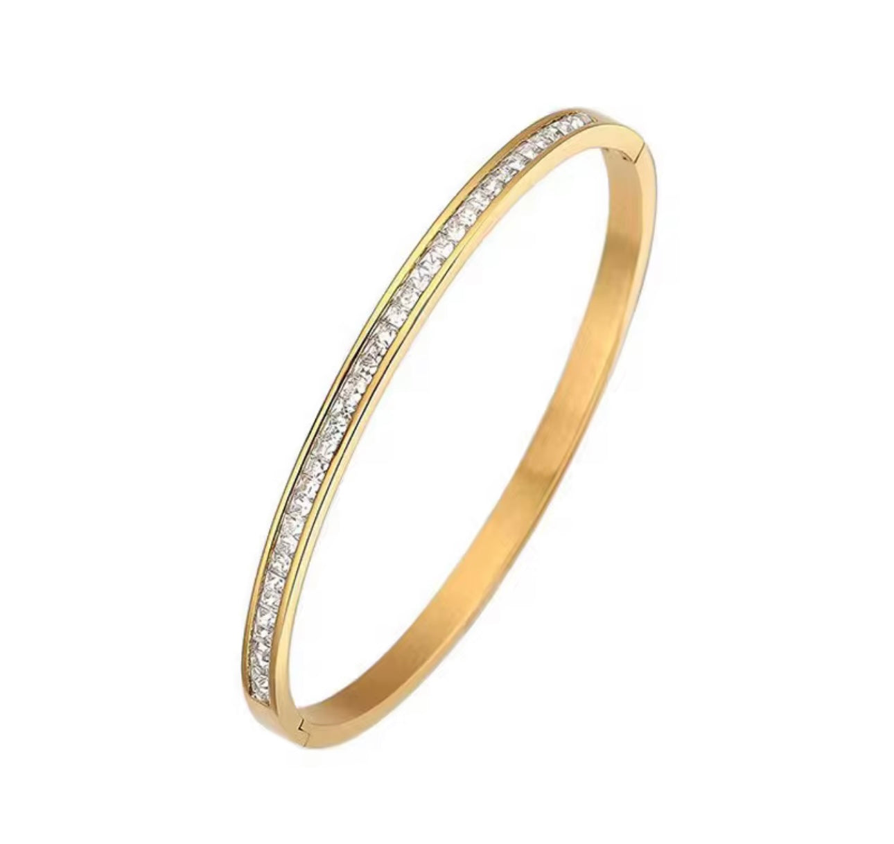 Luxe Glow Diamante Bangle Bracelet