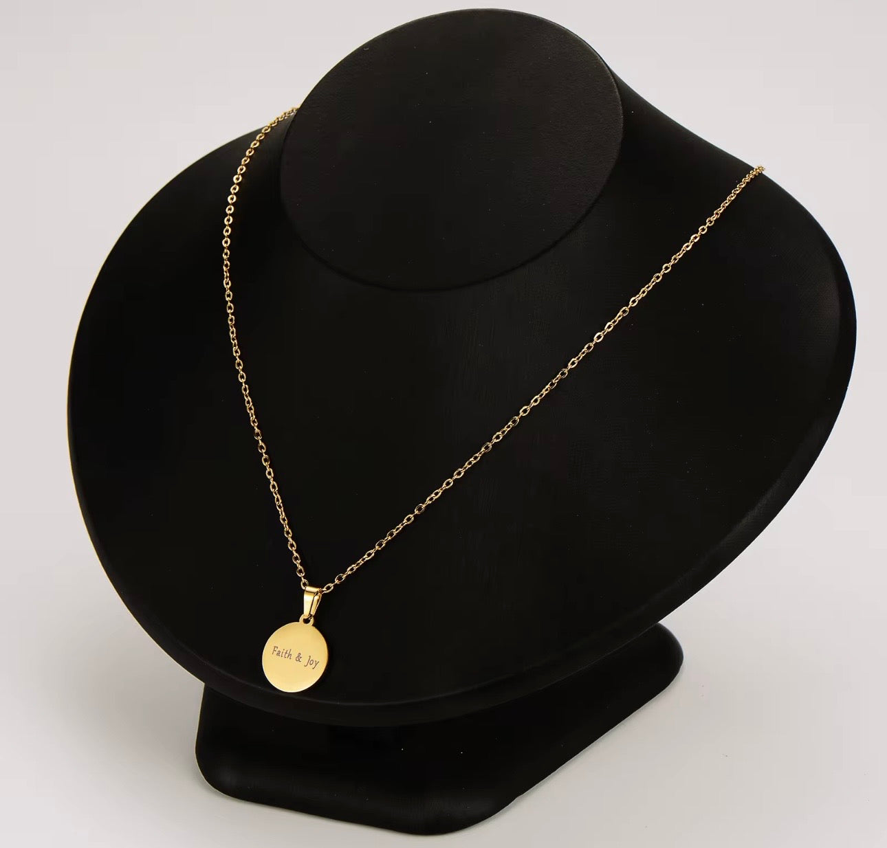 Faith and Joy Pendant Necklace